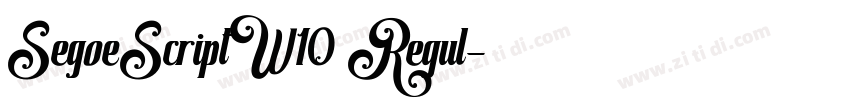 SegoeScriptW10 Regul字体转换 SegoeScriptW10 Regul字体转换